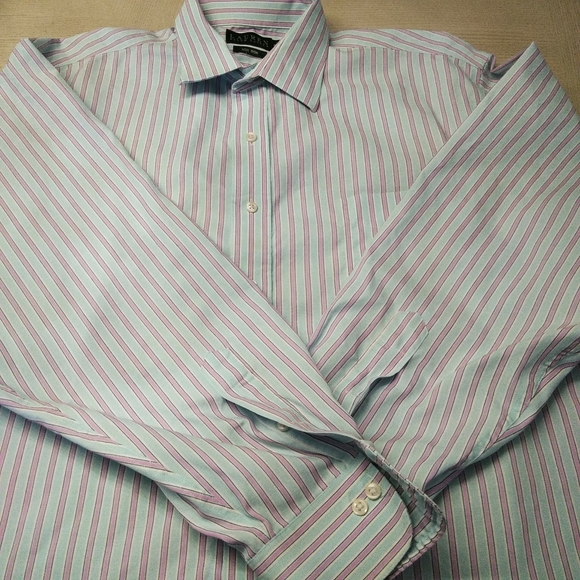 Ralph Lauren No iron Button Down Shirt Sz 18 - Picture 4 of 7